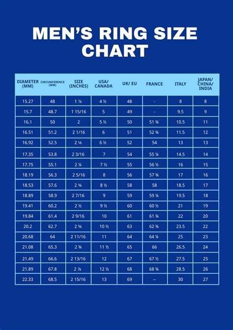 versace mens ring size guide